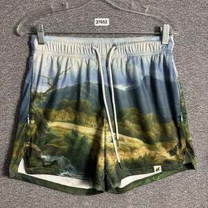Lumberlegs Men's Size Small Landscape Print 4" Inseam Zip Pocket Shorts